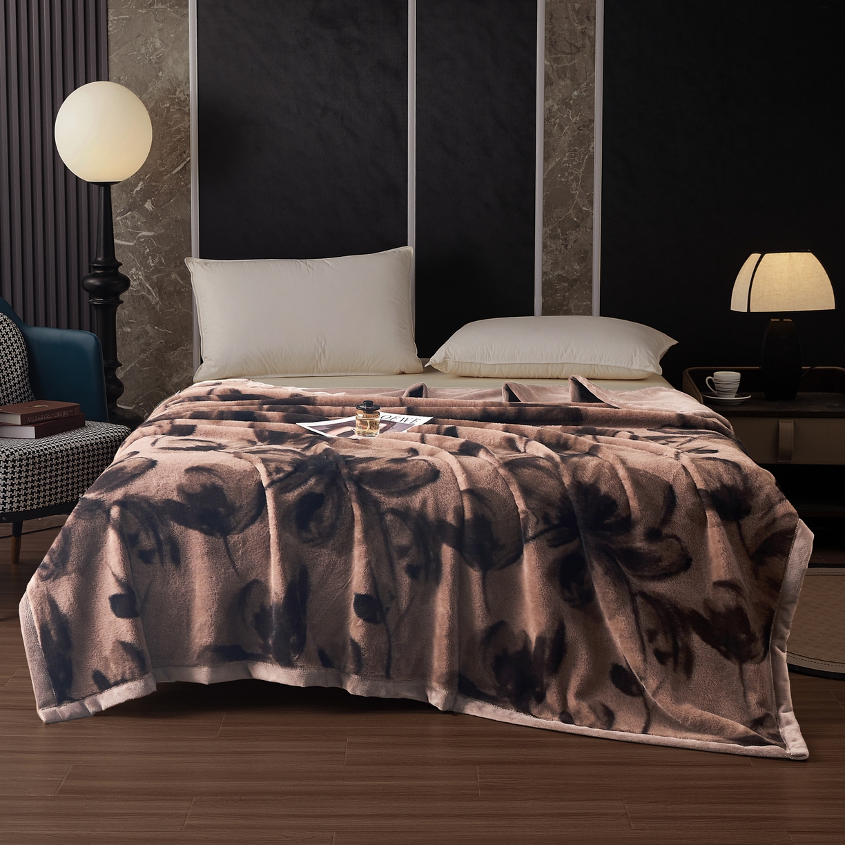 91家纺网 家纺一手货源 找家纺 （总） 2025新款仿水貂绒兔毛绒雪棉绒云貂绒拉舍尔双层复合毛毯子