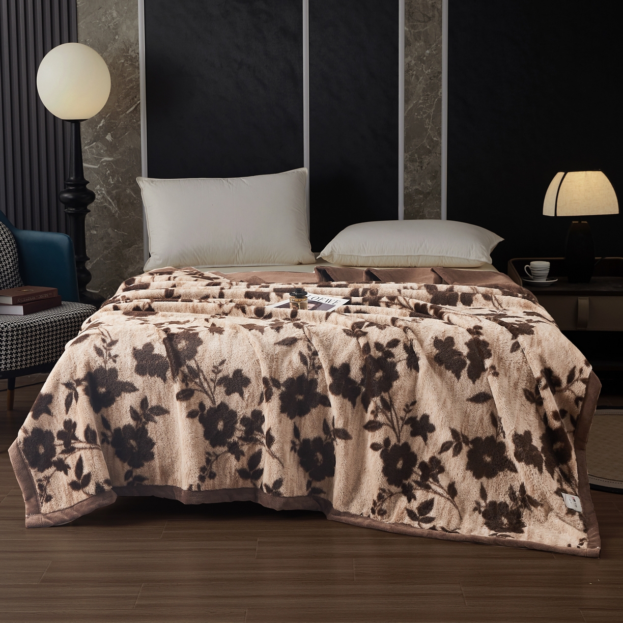 91家纺网 家纺一手货源 找家纺 （总） 2025新款仿水貂绒兔毛绒雪棉绒云貂绒拉舍尔双层复合毛毯子