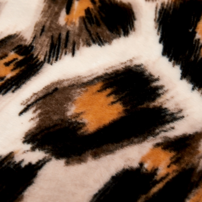 91家纺网 家纺一手货源 找家纺  2025新款仿水貂绒兔毛绒雪棉绒云貂绒拉舍尔双层复合毛毯子 美拉德-豹点咖