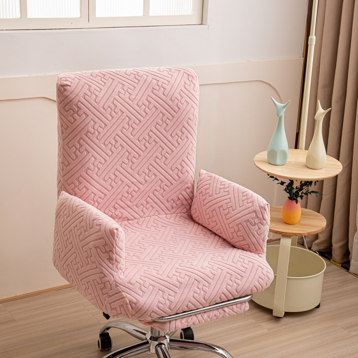 91家纺网 家纺一手货源 找家纺 （总）沐沐家纺 2026新款雅致办公椅套