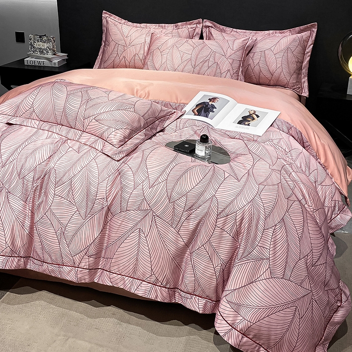 91家纺网 家纺一手货源 找家纺 （总）金阳光家纺 2024新款水洗天丝数码印花四件套家用床品套件