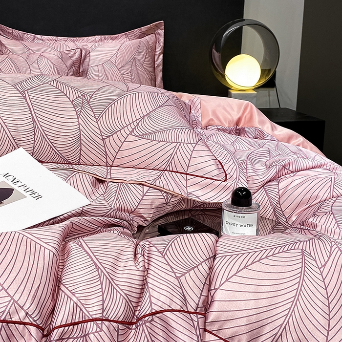 91家纺网 家纺一手货源 找家纺 （总）金阳光家纺 2024新款水洗天丝数码印花四件套家用床品套件