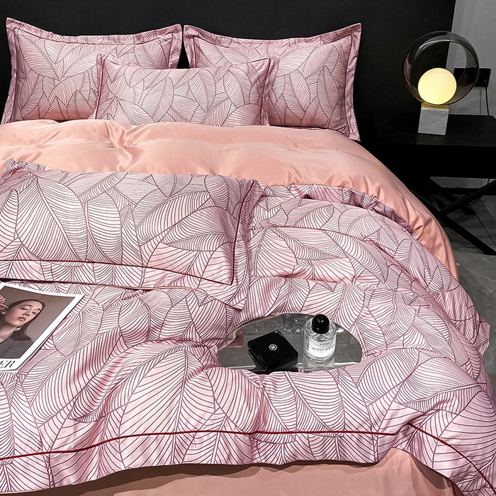 91家纺网 家纺一手货源 找家纺 （总）金阳光家纺 2024新款水洗天丝数码印花四件套家用床品套件