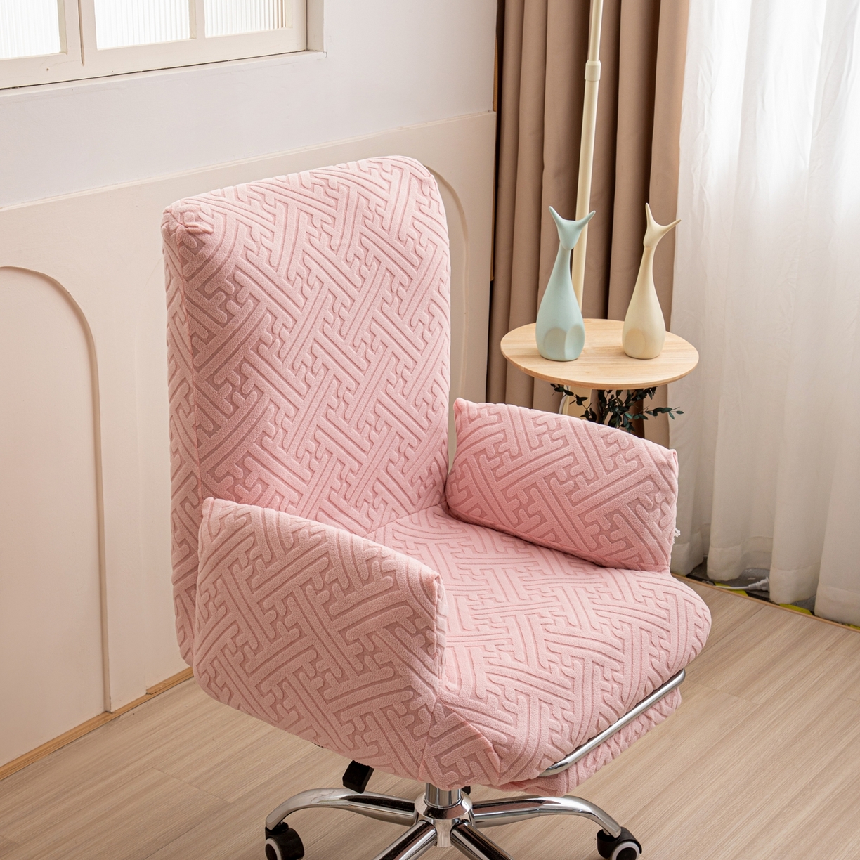 91家纺网 家纺一手货源 找家纺 （总）沐沐家纺 2026新款雅致办公椅套