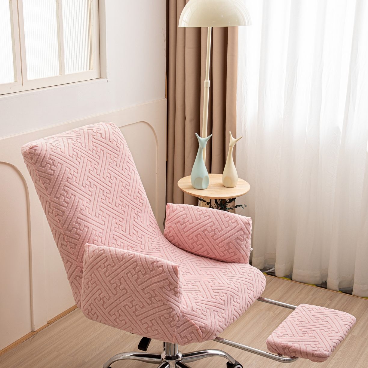 91家纺网 家纺一手货源 找家纺 （总）沐沐家纺 2026新款雅致办公椅套