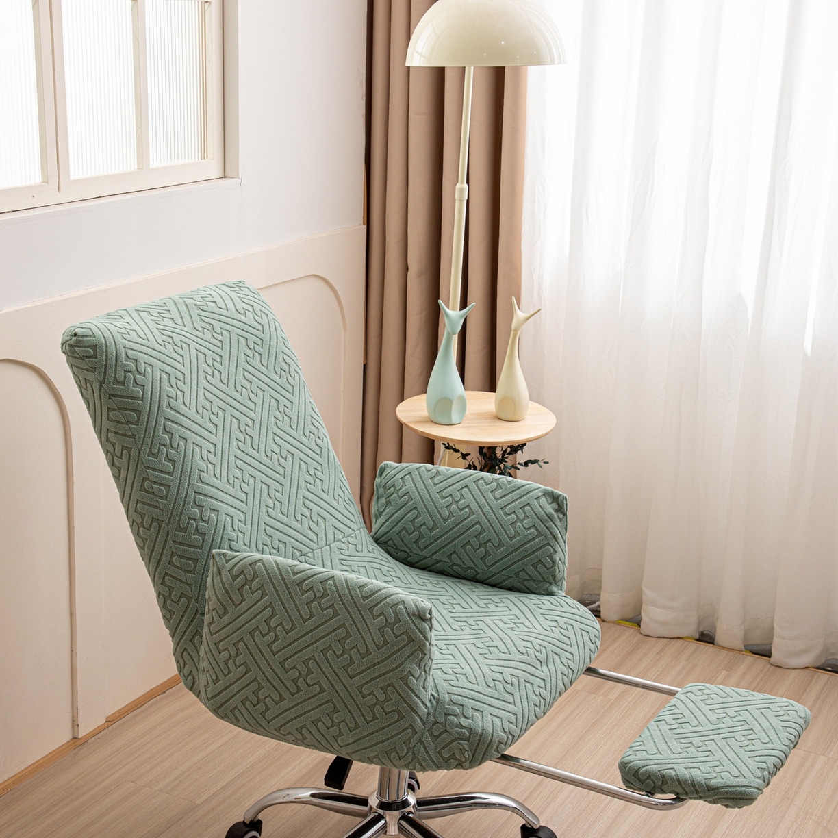 91家纺网 家纺一手货源 找家纺 （总）沐沐家纺 2026新款雅致办公椅套