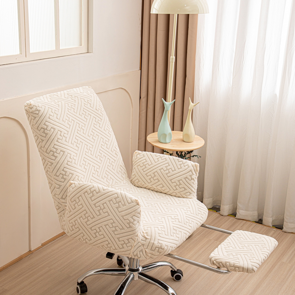 91家纺网 家纺一手货源 找家纺 （总）沐沐家纺 2026新款雅致办公椅套