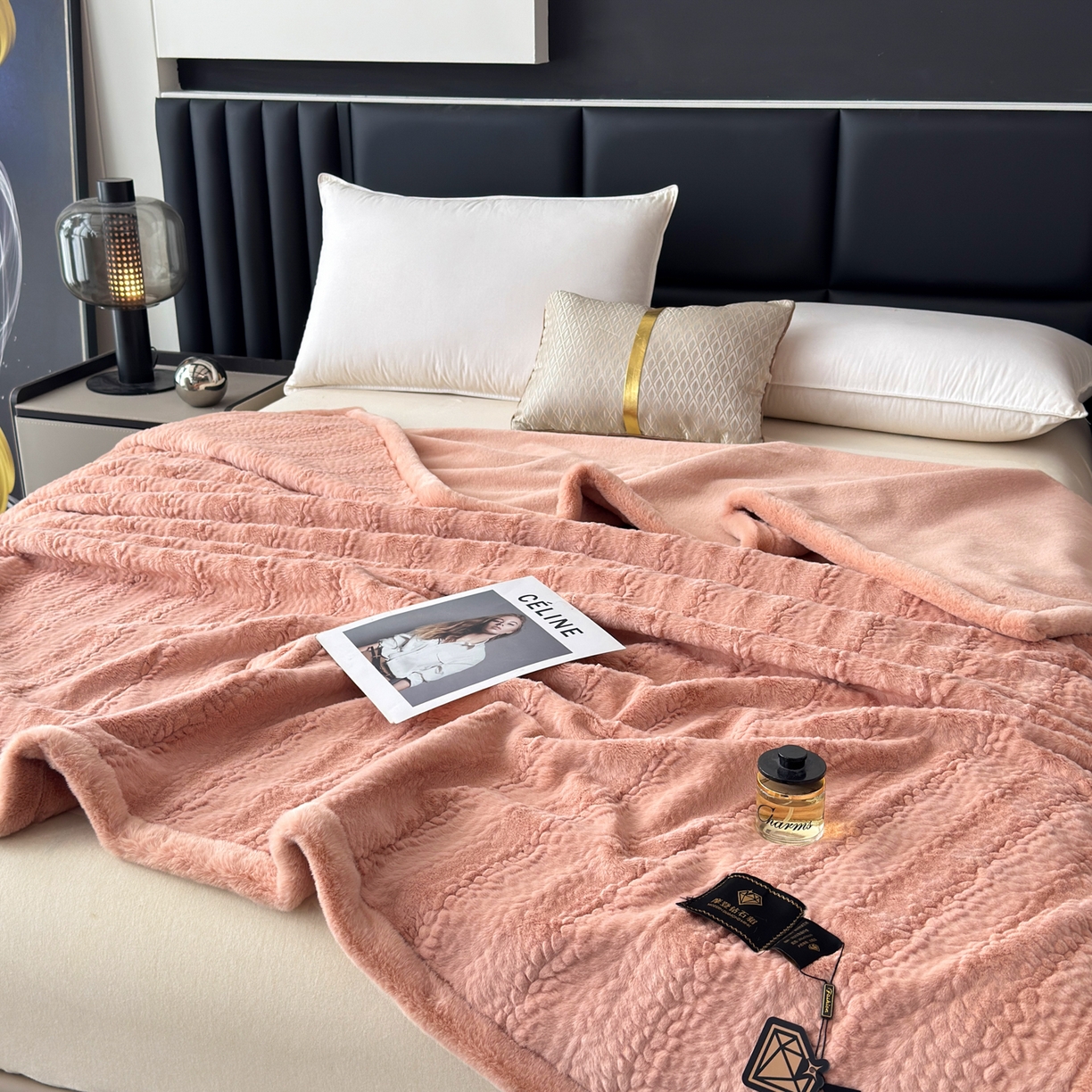 91家纺网 家纺一手货源 找家纺 （总） 2025新款双层仿水貂绒毛皮毯拉舍尔毛毯子云貂绒羊羔绒盖毯加厚双人毯