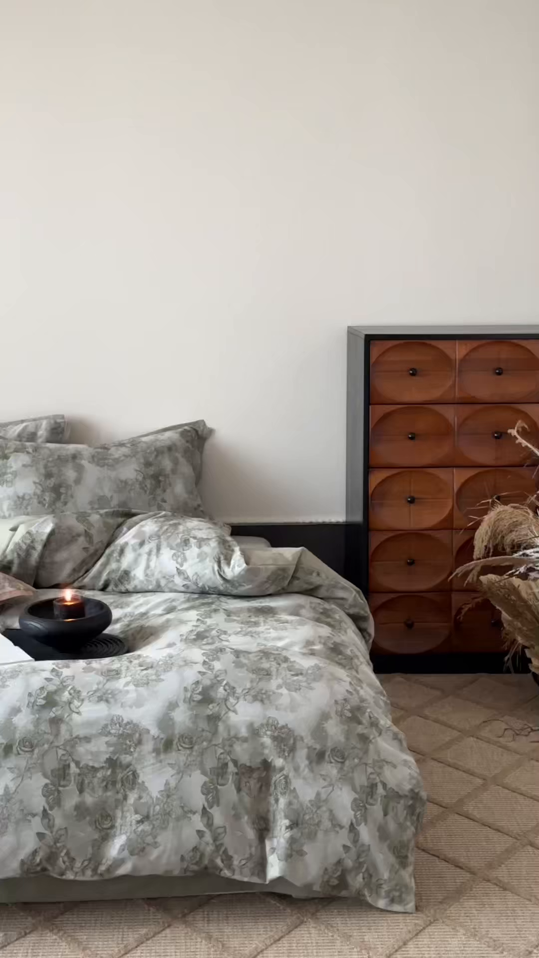 91家纺网 家纺一手货源 找家纺 旷野 2025新款双色提花100支磨毛四件套-薄雾玫瑰 薄雾玫瑰-摩登绿