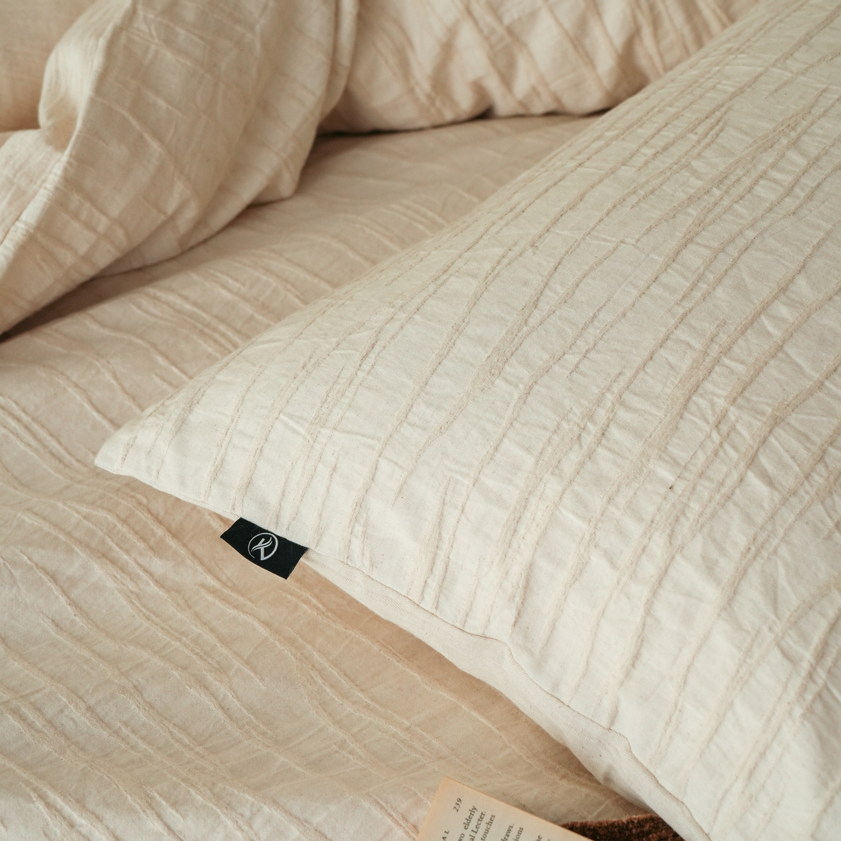 91家纺网 家纺一手货源 找家纺 旷野 2025新款亚麻四件套-珊瑚海系列 珊瑚海-亚麻米