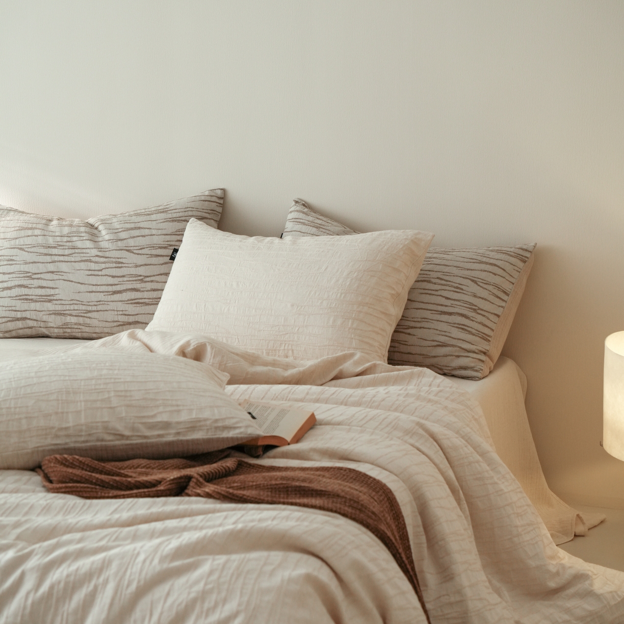 旷野 2025新款亚麻四件套-珊瑚海系列 珊瑚海-亚麻米