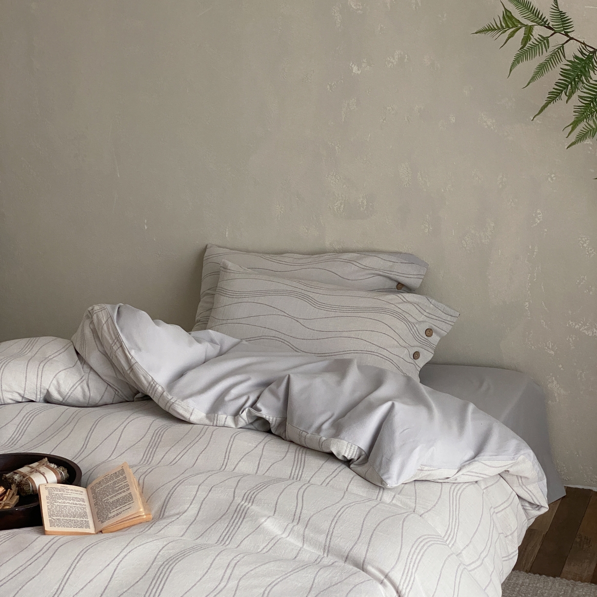 91家纺网 家纺一手货源 找家纺 （总）旷野 2025新款全棉色织大提花100支磨毛四件套