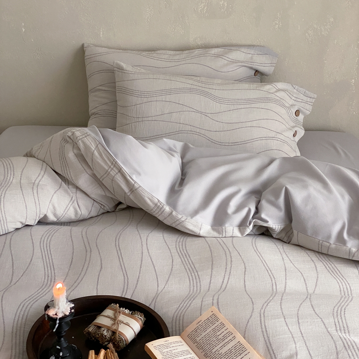 91家纺网 家纺一手货源 找家纺 （总）旷野 2025新款全棉色织大提花100支磨毛四件套