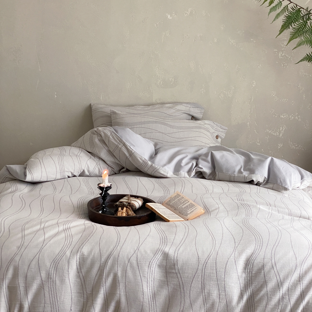 91家纺网 家纺一手货源 找家纺 （总）旷野 2025新款全棉色织大提花100支磨毛四件套