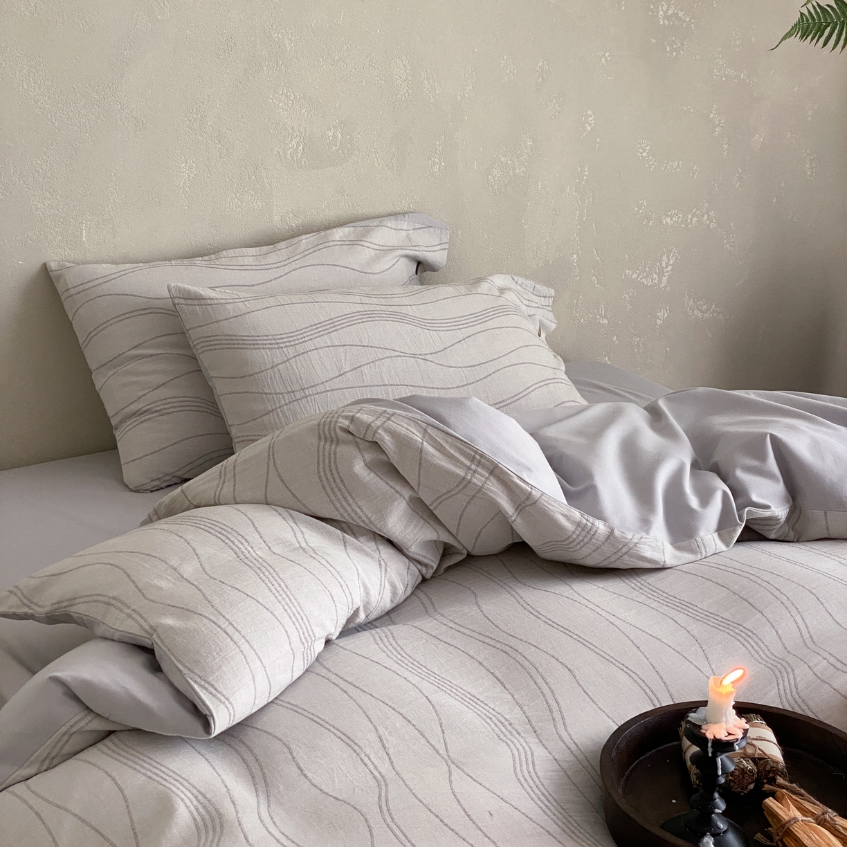 91家纺网 家纺一手货源 找家纺 （总）旷野 2025新款全棉色织大提花100支磨毛四件套