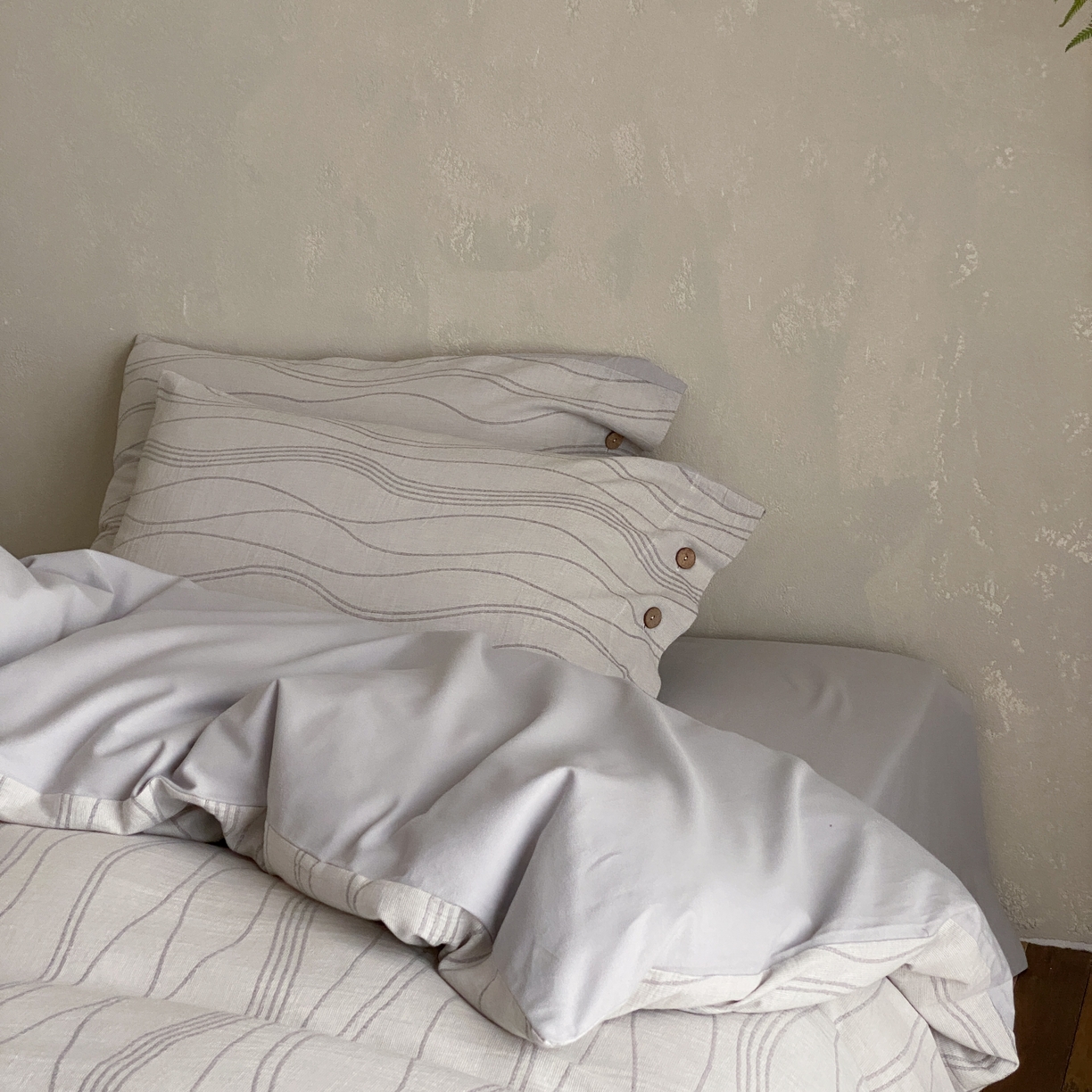 91家纺网 家纺一手货源 找家纺 旷野 2025新款全棉色织大提花100支磨毛四件套 岛屿-灰