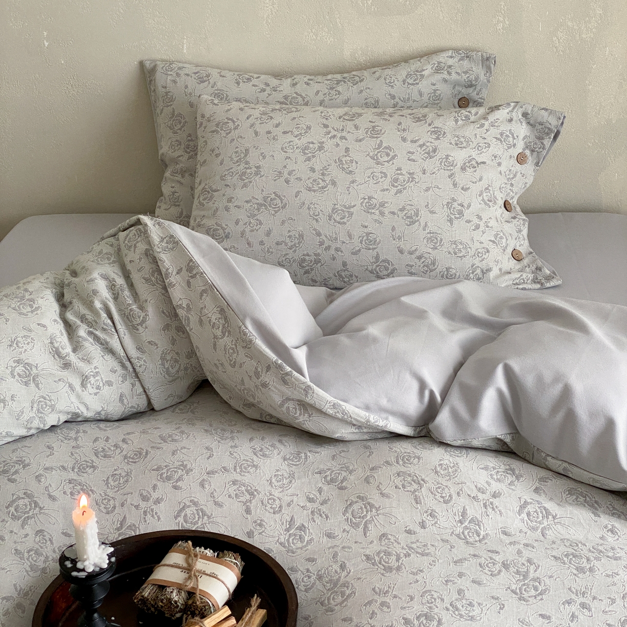 91家纺网 家纺一手货源 找家纺 旷野 2025新款全棉色织大提花100支磨毛四件套 曼塔玫瑰