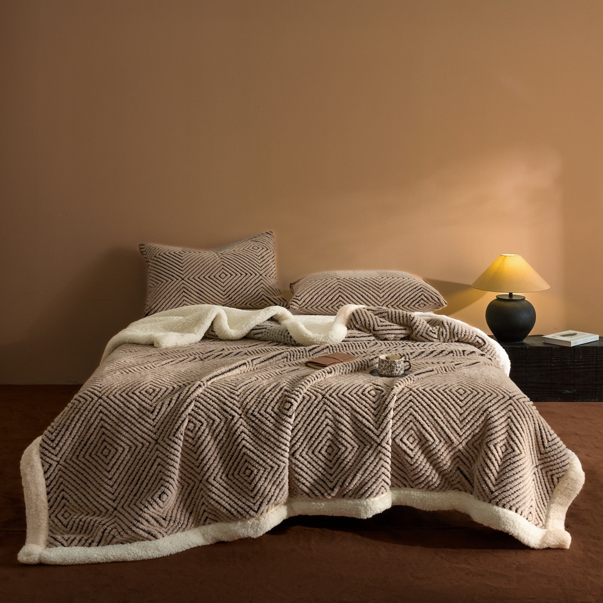 91家纺网 家纺一手货源 找家纺 （总）欧邦 2025新款航空轻奢暖阳绒羊羔绒毛毯毯子