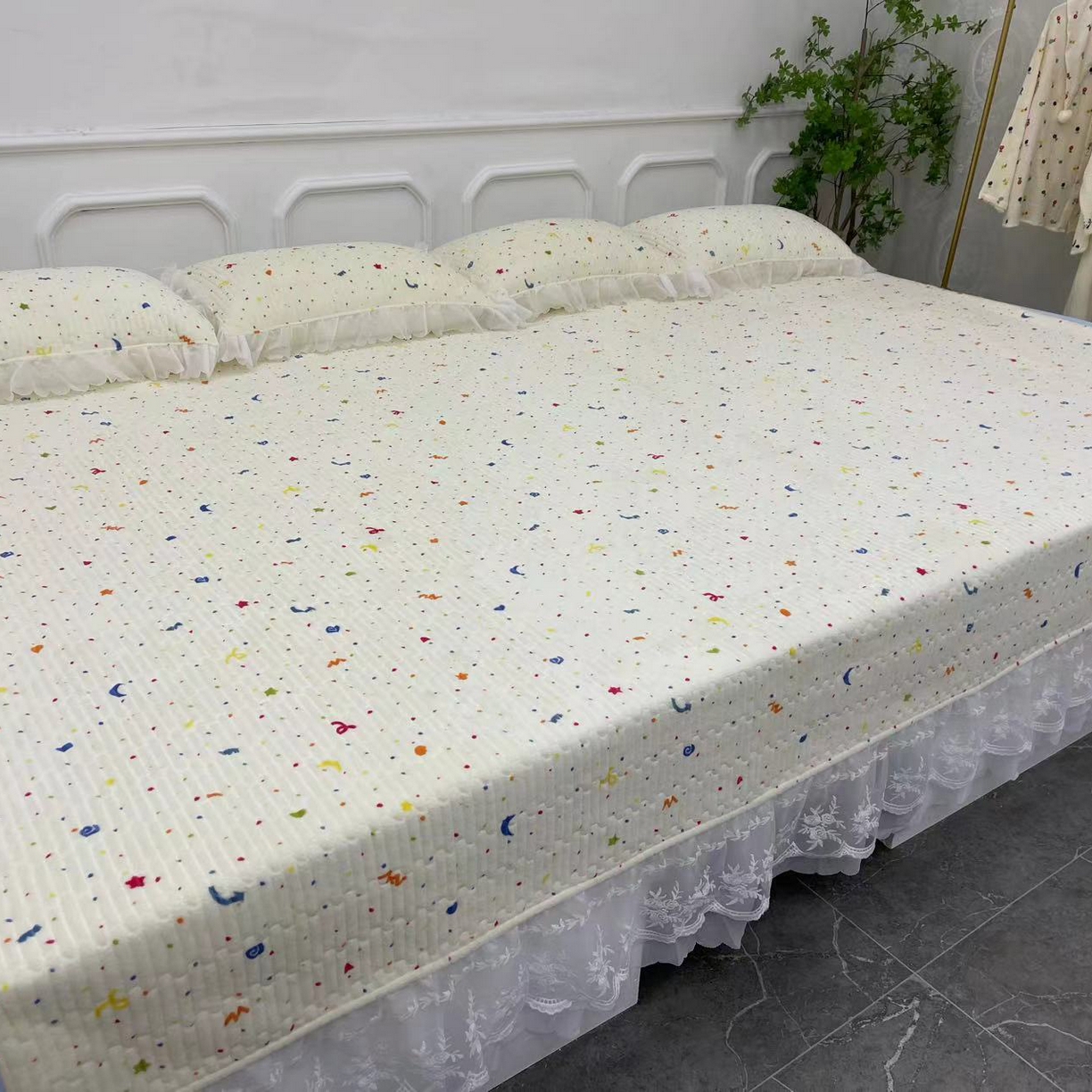 91家纺网 家纺一手货源 找家纺 禧瑞谷 2025新款牛奶绒炕盖农村火炕榻榻米炕盖 可以定制 星梦小确幸