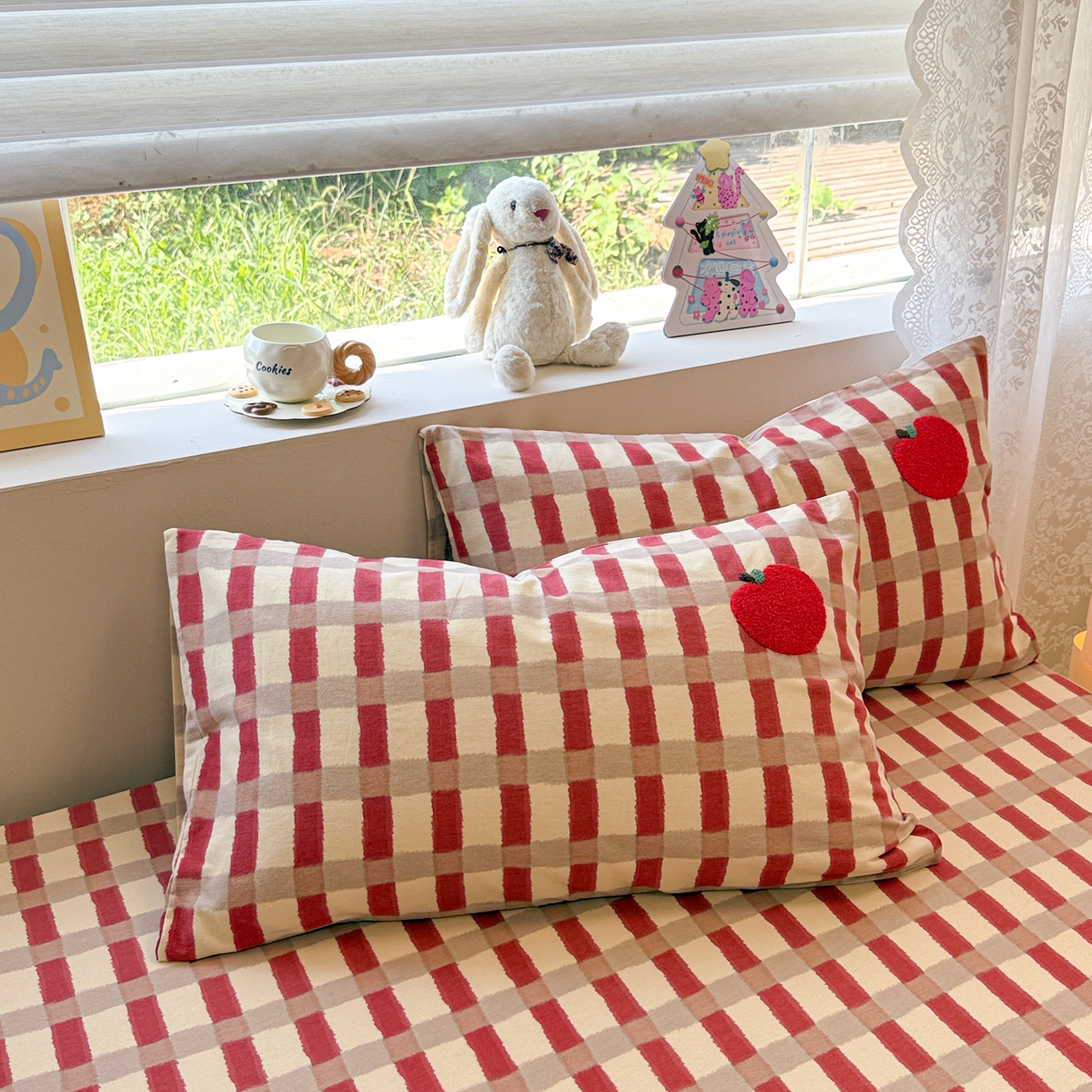 91家纺网 家纺一手货源 找家纺 慕尚家纺 2025新款全棉磨毛毛巾绣单床笠 床笠单件 黑猫警长