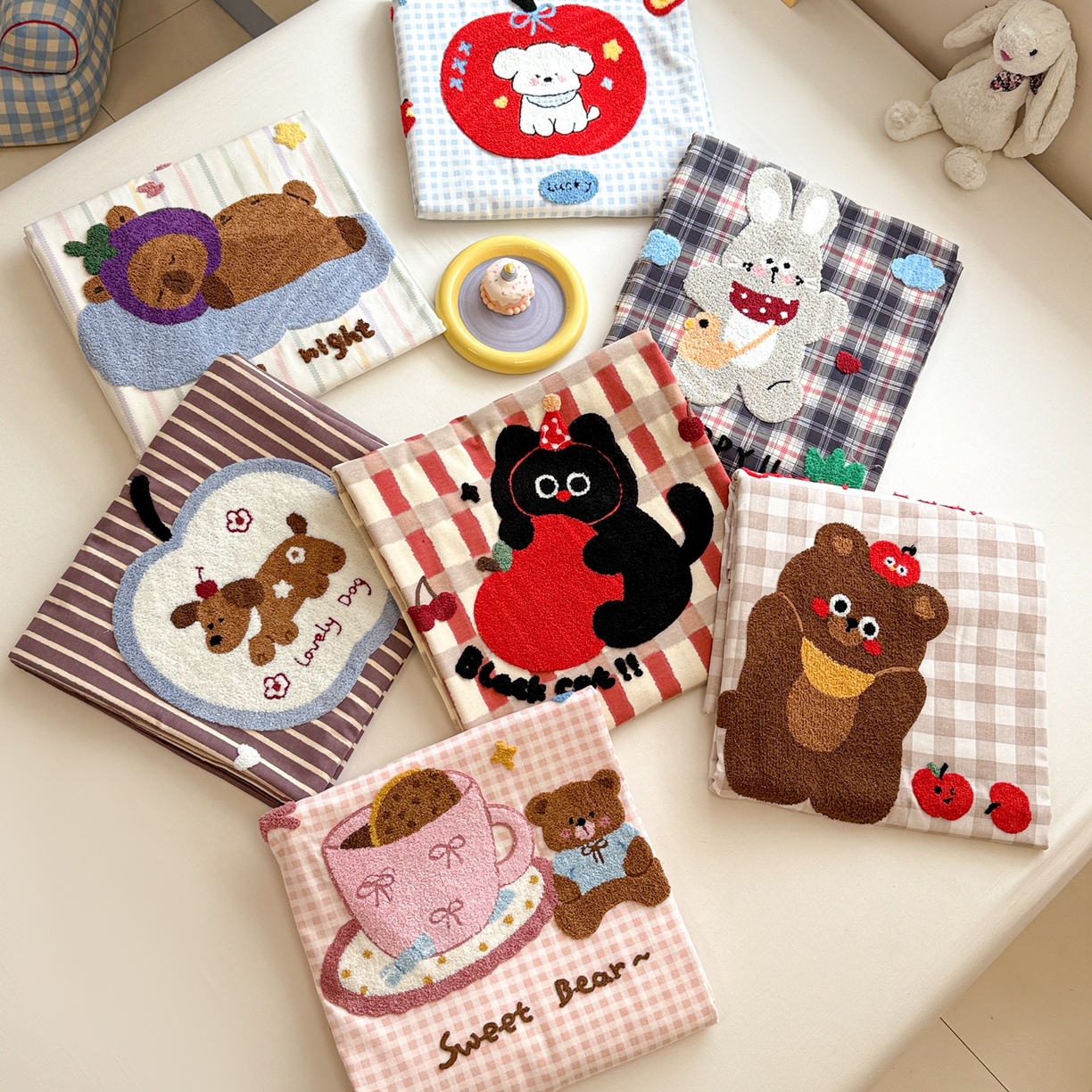 91家纺网 家纺一手货源 找家纺 （总）慕尚家纺 2025新款全棉磨毛毛巾绣单床单 床单单件