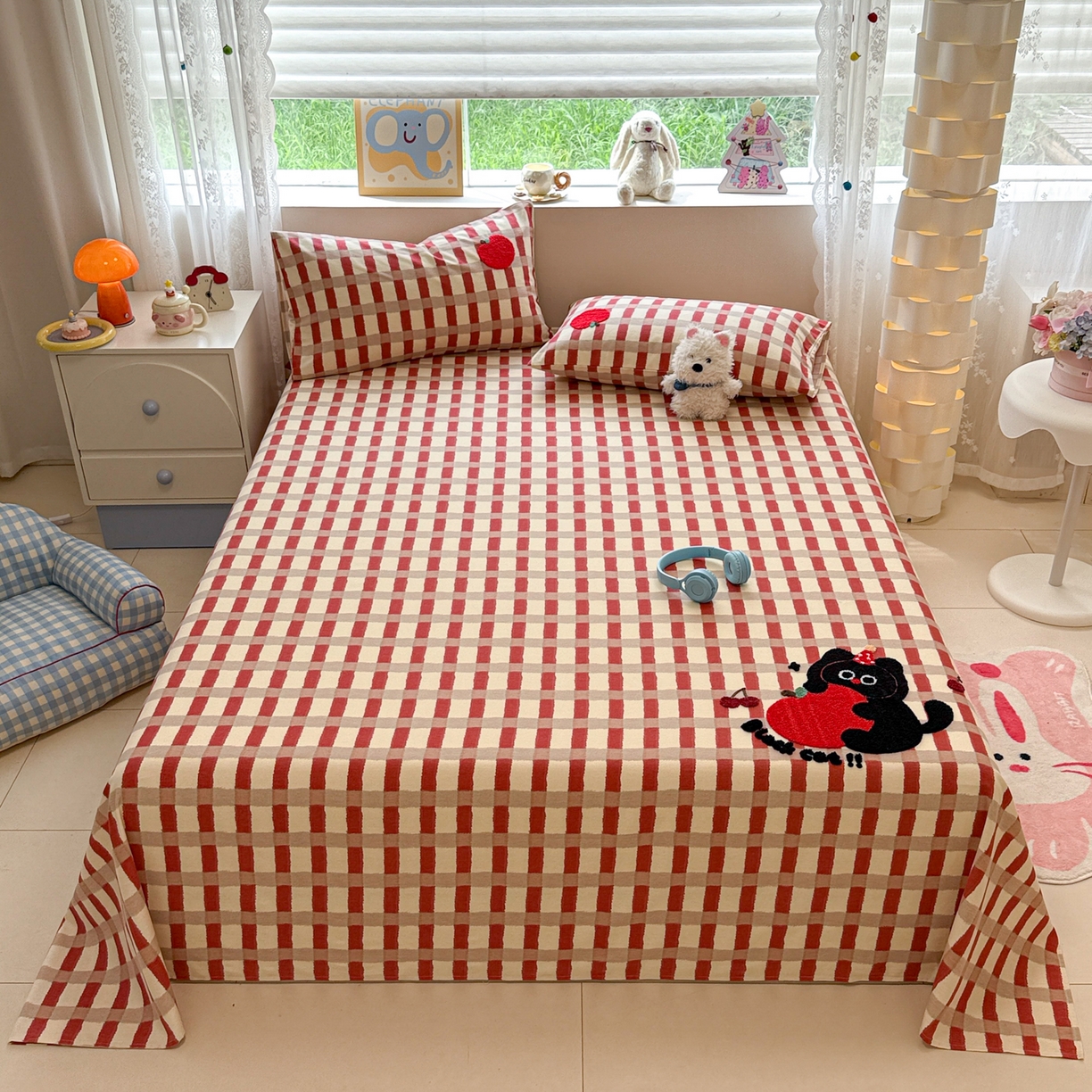 91家纺网 家纺一手货源 找家纺 （总）慕尚家纺 2025新款全棉磨毛毛巾绣单床单 床单单件