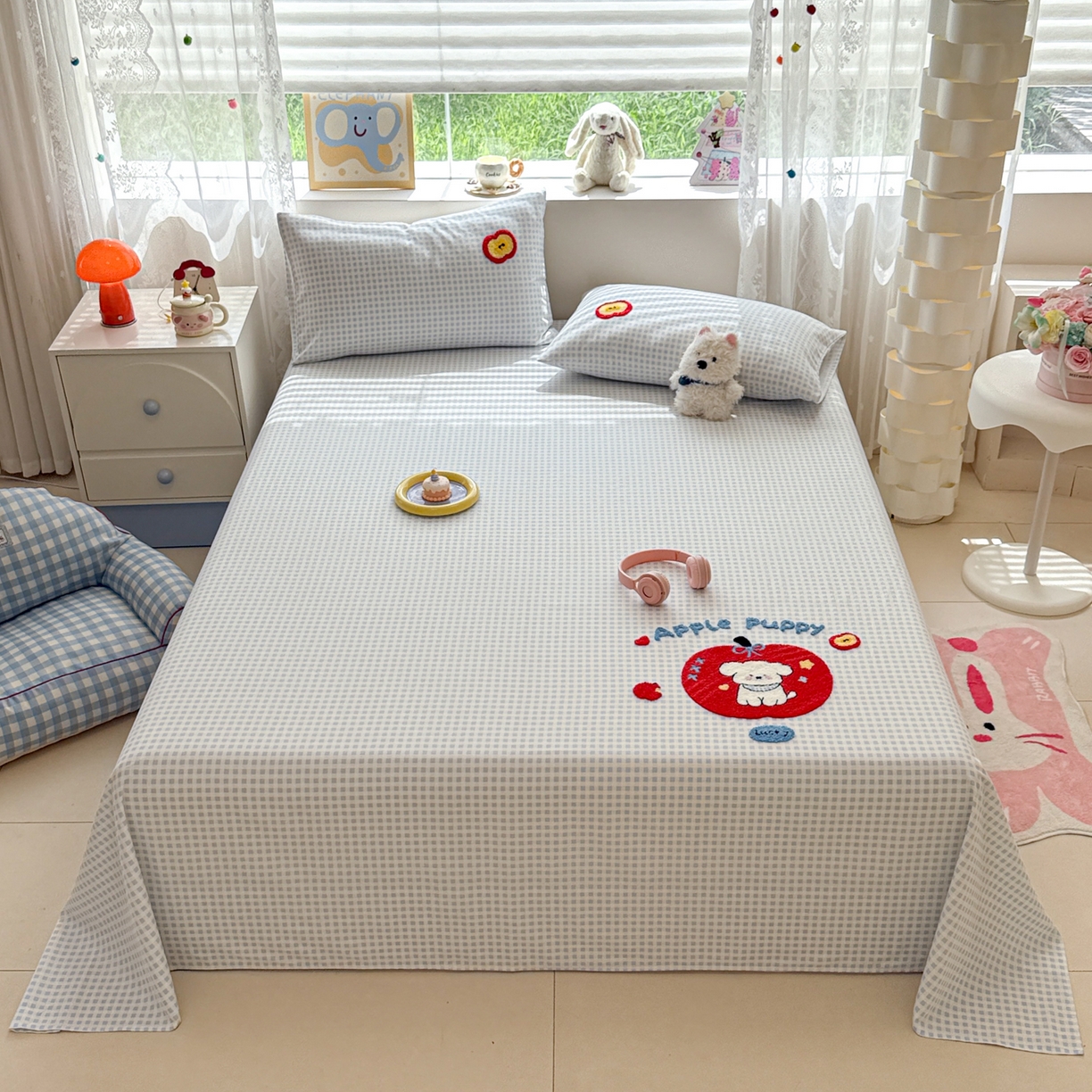 91家纺网 家纺一手货源 找家纺 （总）慕尚家纺 2025新款全棉磨毛毛巾绣单床单 床单单件