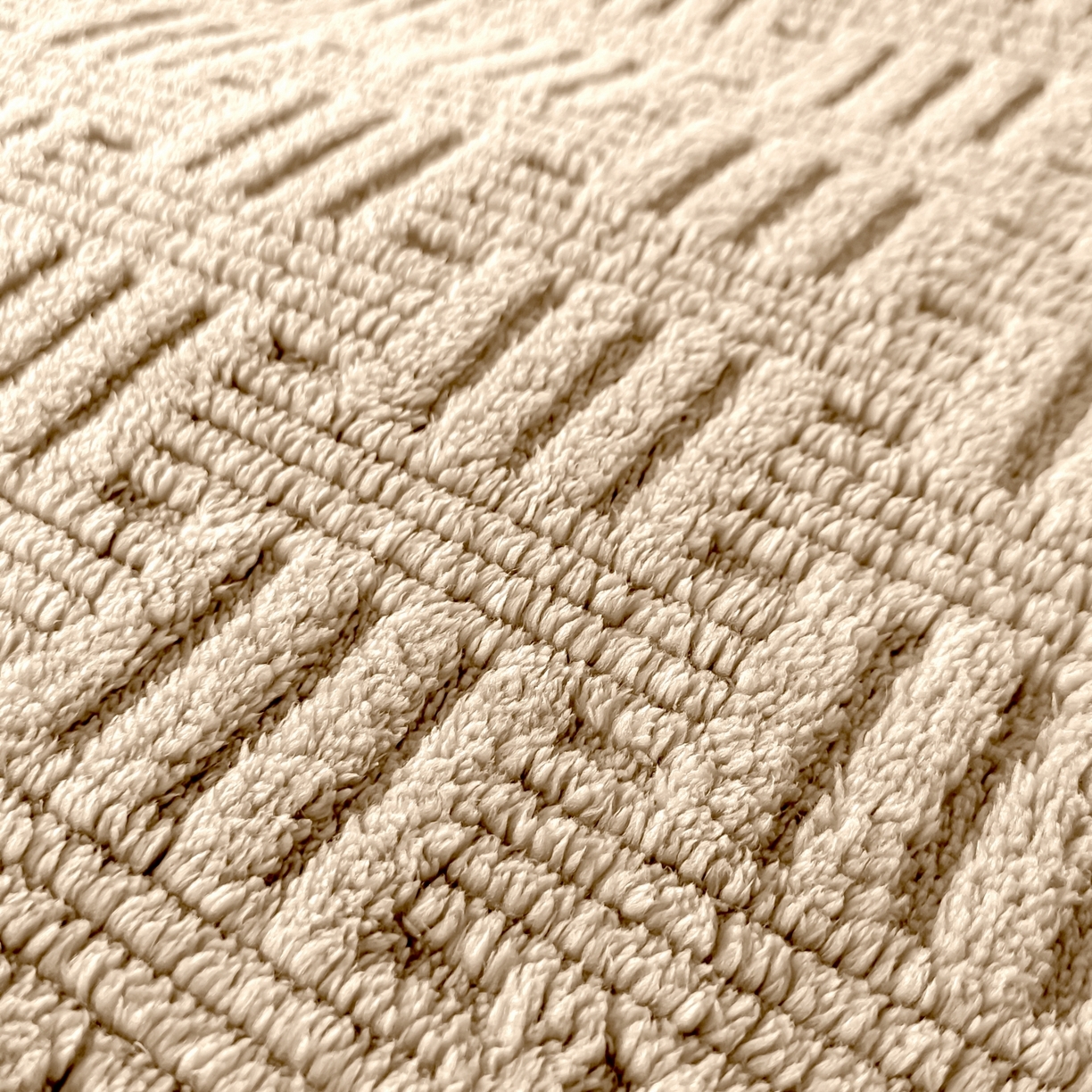 91家纺网 家纺一手货源 找家纺 永耀家纺 2025新款横竖格单层双面绒毛毯 深卡其