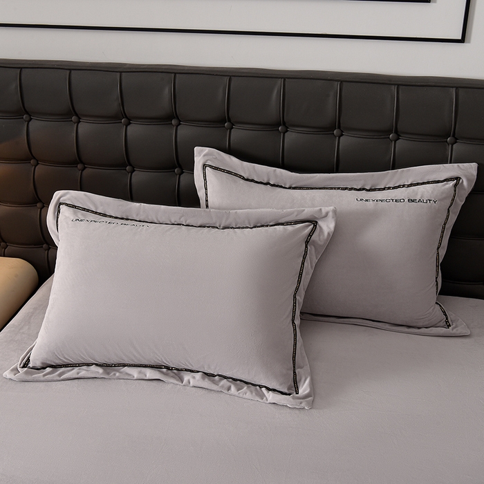 91家纺网 家纺一手货源 找家纺 （总）米奈家居 2025新款宝宝绒压线织带四件套-法拉