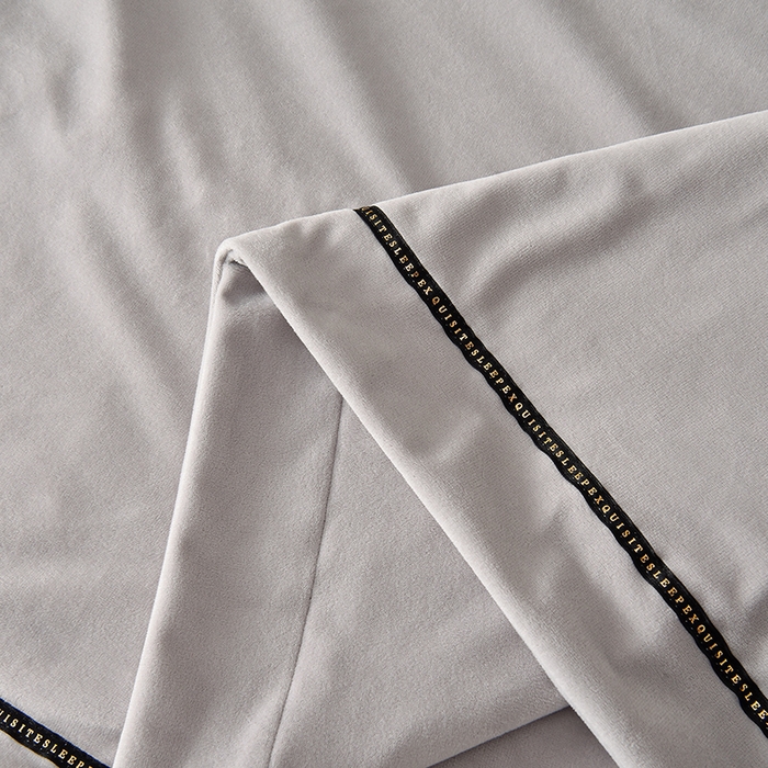 91家纺网 家纺一手货源 找家纺 （总）米奈家居 2025新款宝宝绒压线织带四件套-法拉