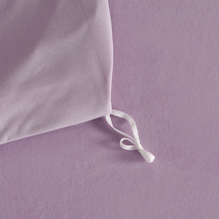 91家纺网 家纺一手货源 找家纺 米奈家居 2025新款宝宝绒压线织带四件套-法拉 法拉-梦幻紫