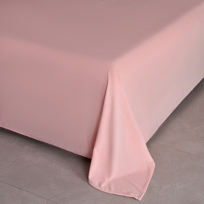 91家纺网 家纺一手货源 找家纺 米奈家居 2025新款宝宝绒压线织带四件套-法拉 法拉-少女粉