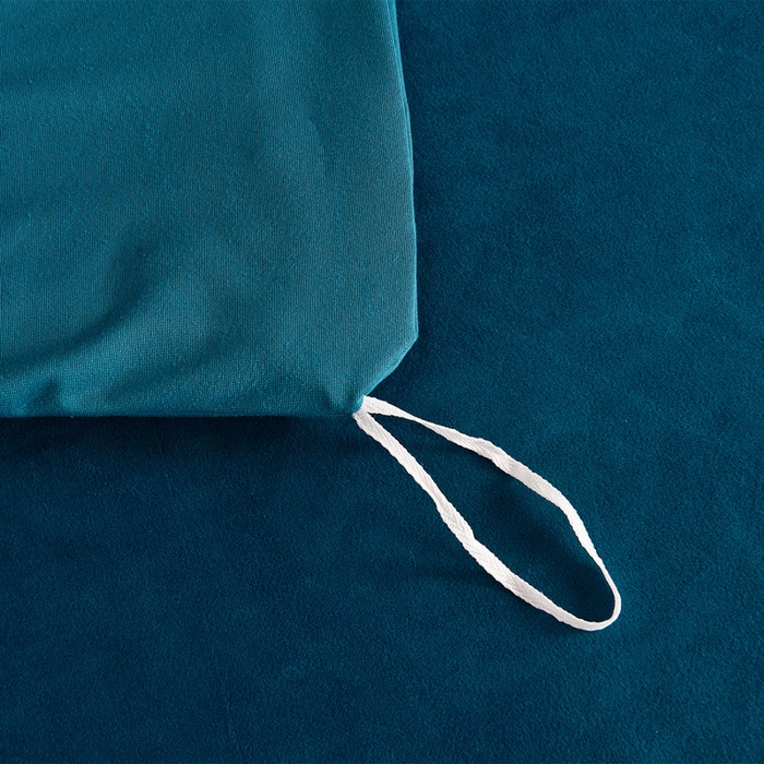 91家纺网 家纺一手货源 找家纺 米奈家居 2025新款宝宝绒压线织带四件套-法拉 法拉-深海蓝