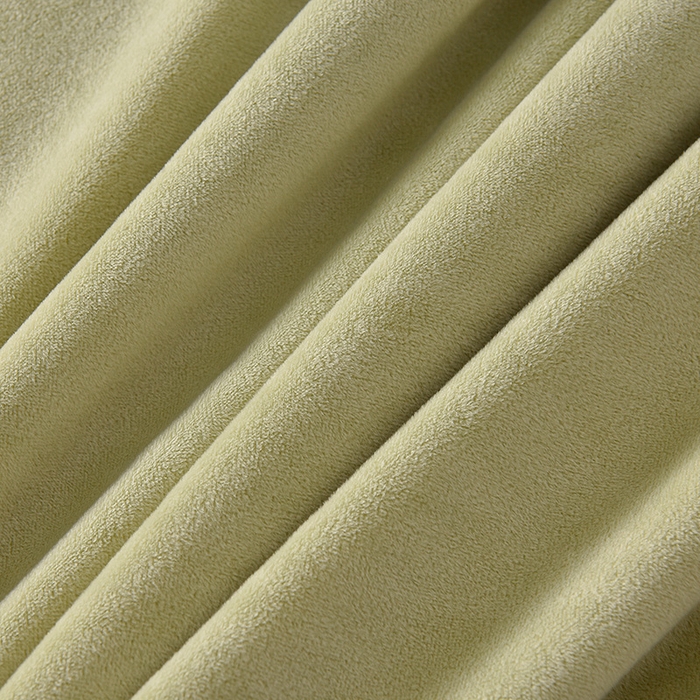 91家纺网 家纺一手货源 找家纺 米奈家居 2025新款宝宝绒压线织带四件套-法拉 法拉-元气绿