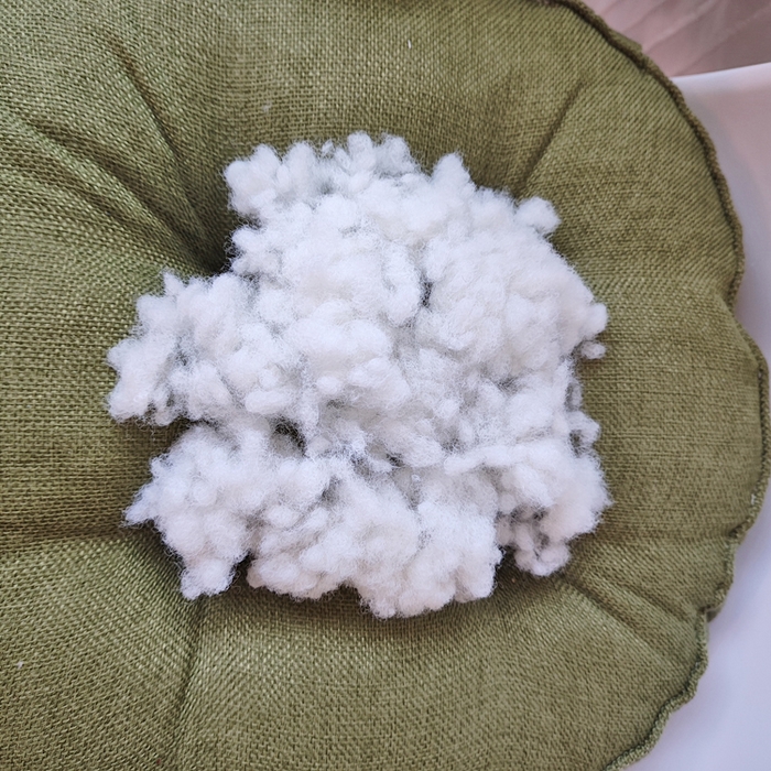 91家纺网 家纺一手货源 找家纺 李帅家居 2025新款加厚透气舒适圆形立体亚麻坐垫 圆形立体雅绿