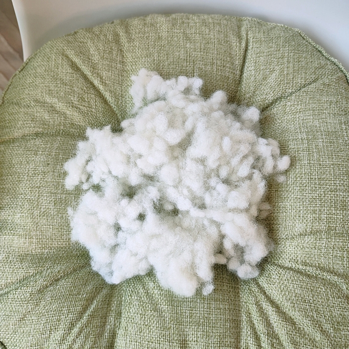 91家纺网 家纺一手货源 找家纺 李帅家居 2025新款加厚透气舒适圆形立体亚麻坐垫 圆形立体抹茶绿