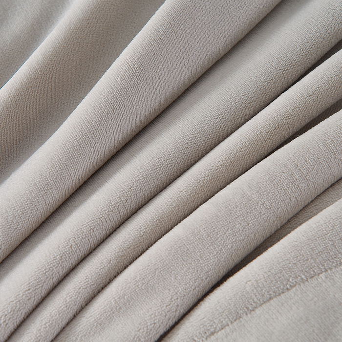 91家纺网 家纺一手货源 找家纺 米奈家居 2025新款宝宝绒撞色拼角四件套-罗兰 绅士白