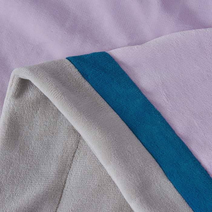 91家纺网 家纺一手货源 找家纺 米奈家居 2025新款宝宝绒撞色拼角四件套-罗兰 香芋紫