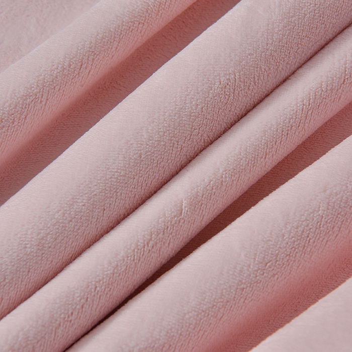 91家纺网 家纺一手货源 找家纺 米奈家居 2025新款宝宝绒撞色拼角四件套-罗兰 元气粉