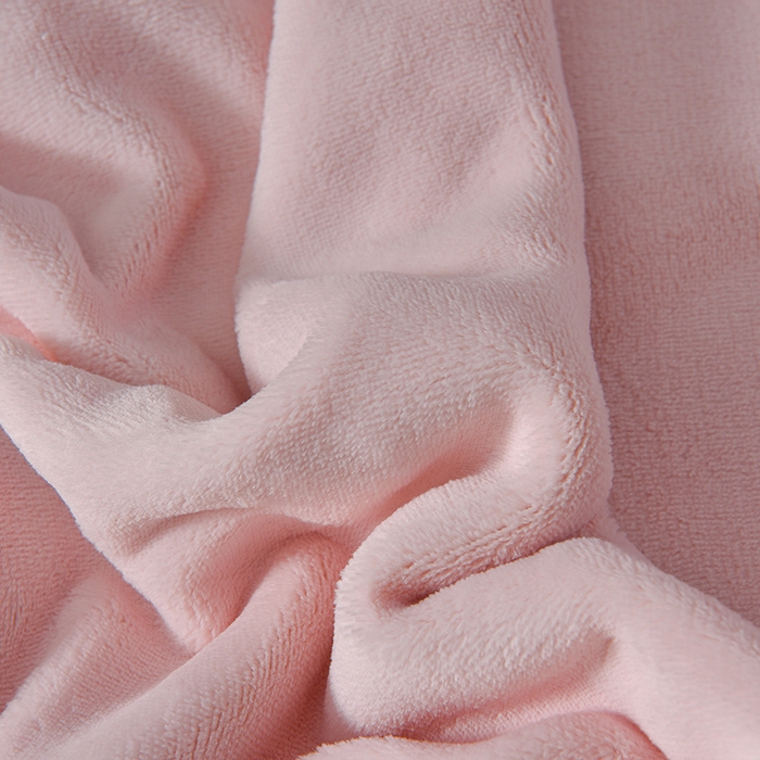 91家纺网 家纺一手货源 找家纺 米奈家居 2025新款宝宝绒撞色拼角四件套-罗兰 元气粉