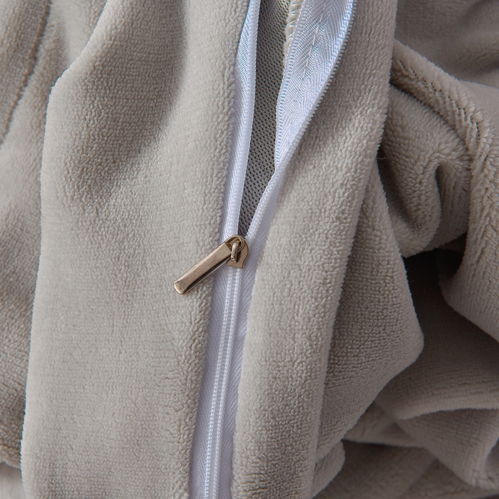 91家纺网 家纺一手货源 找家纺 米奈家居 2025新款宝宝绒撞色拼角四件套-罗兰 元气粉