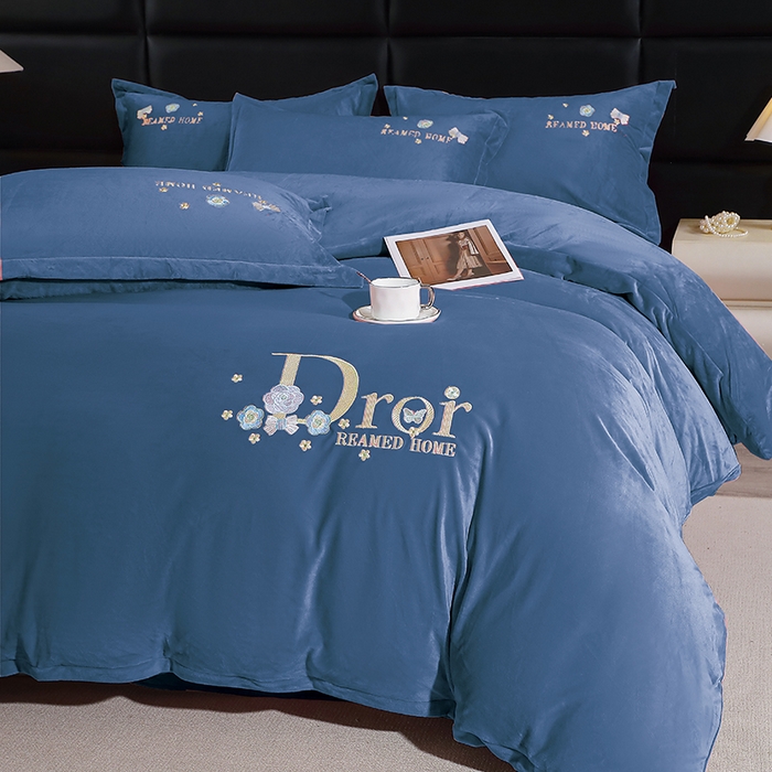 91家纺网 家纺一手货源 找家纺 晶缦家纺 2025新款100%纯棉13376纯色喷气全棉磨毛四件套和单品被套床单床笠枕套-单床单 暖芸馨-淡天兰