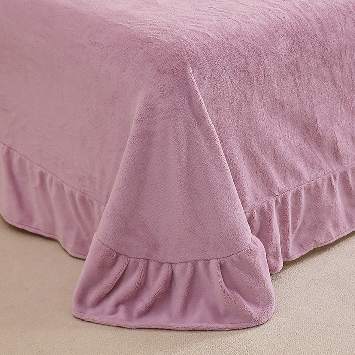 91家纺网 家纺一手货源 找家纺 晶缦家纺 2025新款超高克重保暖太阳绒刺绣花四件套 花觅-薰衣紫