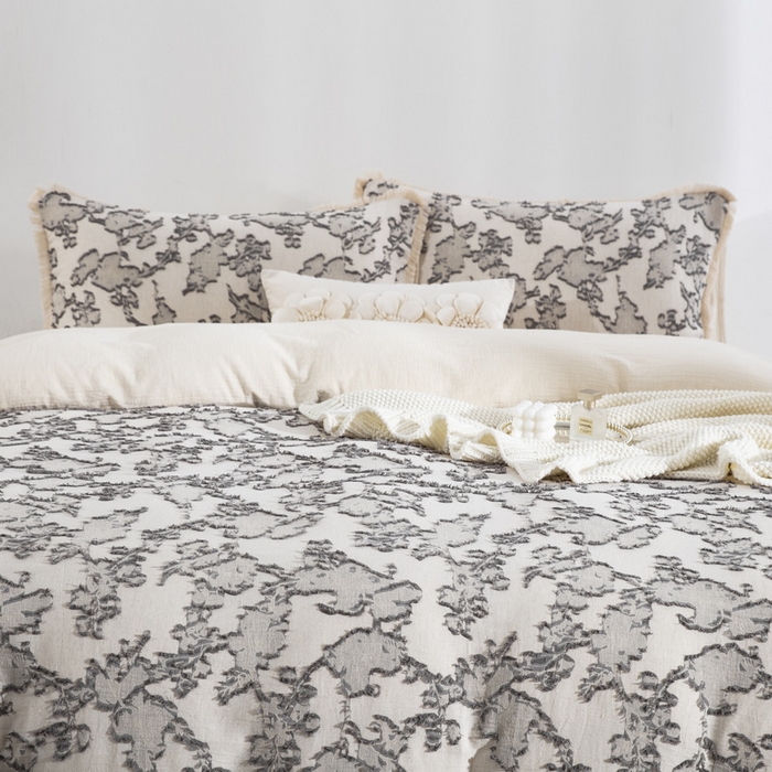 91家纺网 家纺一手货源 找家纺 （总）鲁爱家纺供货 2025新款AB版棉麻剪绣四件套