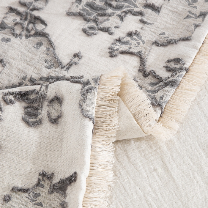 91家纺网 家纺一手货源 找家纺 （总）鲁爱家纺供货 2025新款AB版棉麻剪绣四件套