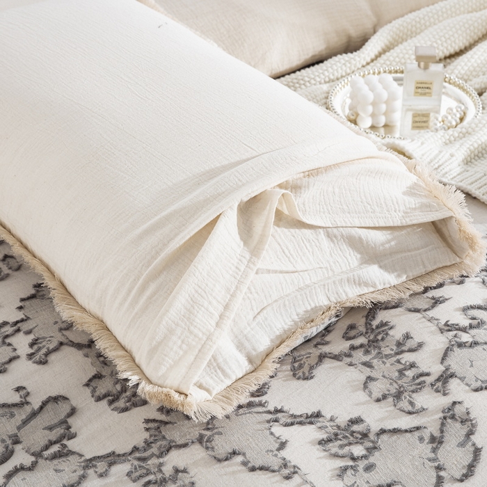 91家纺网 家纺一手货源 找家纺 （总）鲁爱家纺供货 2025新款AB版棉麻剪绣四件套