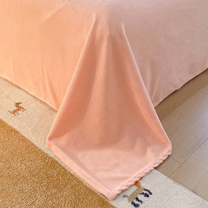 91家纺网 家纺一手货源 找家纺 YYDS网供  2025新款ins风牛奶绒四件套萌趣卡通三件套花卉单被套秋冬软fufu防静电 多彩缤纷美梦