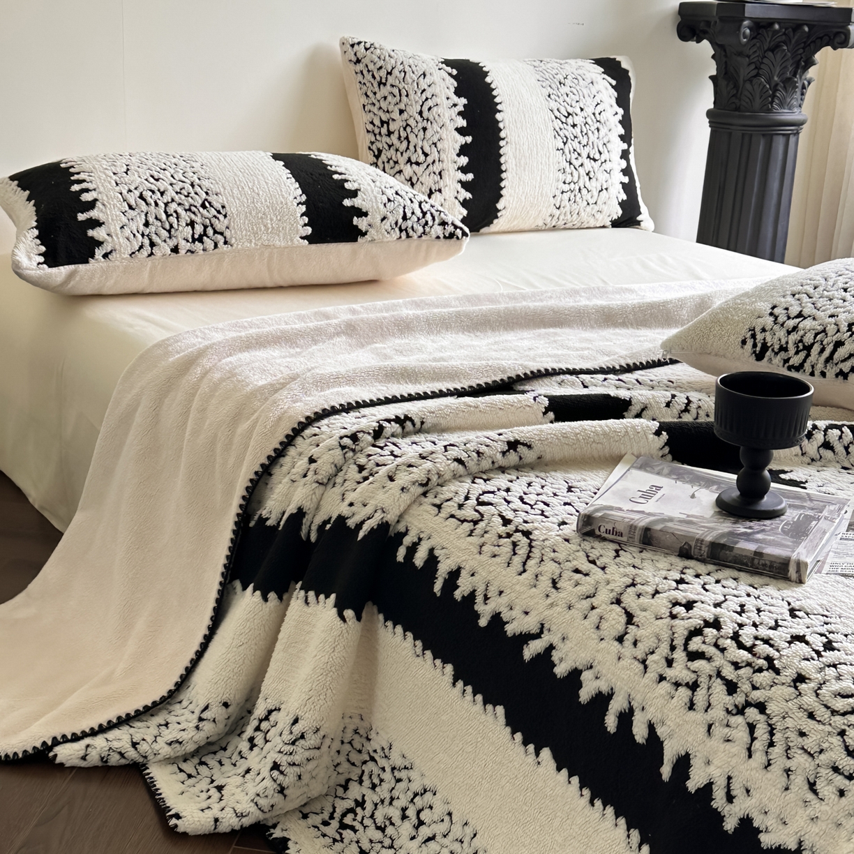 91家纺网 家纺一手货源 找家纺 （总）宜代光年 2025新款阳离子大提花复合绒毯子毛毯