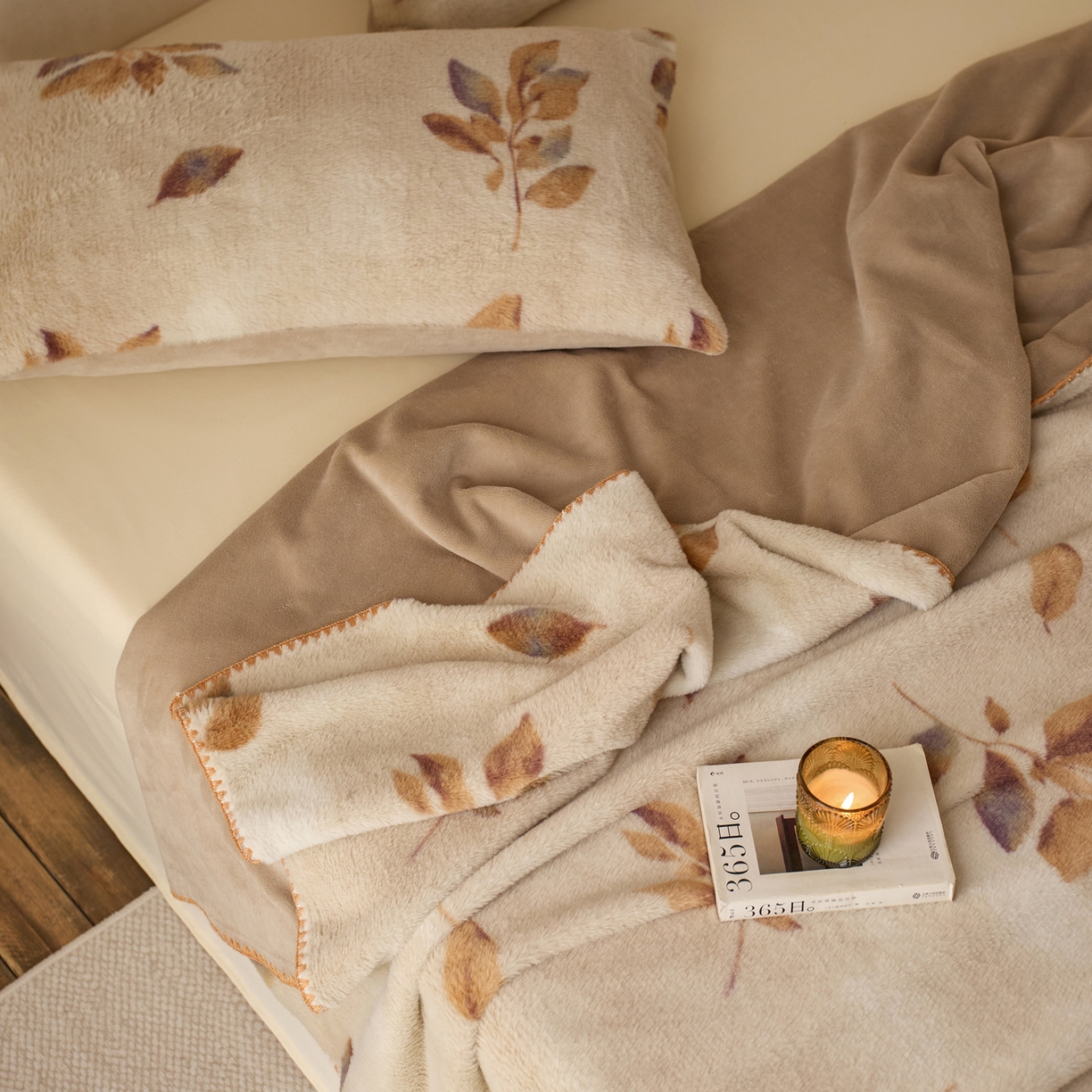 91家纺网 家纺一手货源 找家纺 （总）宜代光年 2025新款小米貂印花复合绒毯毯子-系列一