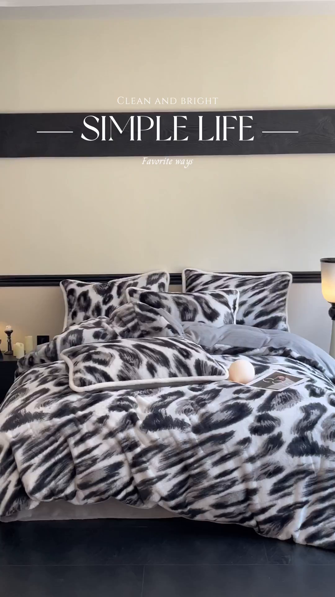 91家纺网 家纺一手货源 找家纺 宜代光年 2025新款小米貂兔绒印花牛奶绒保暖四件套 豹纹-灰